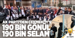 Çekmeköy’ün dört bir yanında saha çalışmalarını aralıksız sürdüren Ak Parti