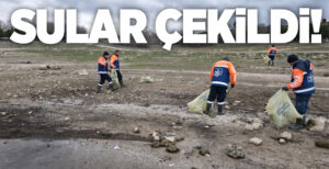 İstanbul Büyükşehir Belediyesi, barajlarda suların azalmasıyla ortaya çıkan atıkları temizlemek