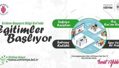 ERDEM BAYAZIT BİLGİ EVİ’NDE KURSLAR YENİDEN BAŞLIYOR..