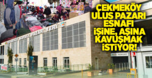 Çekmeköy’de kapalı pazar alanında süren deprem yardım organizasyonunun belediyeye ait