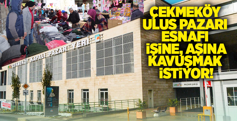Çekmeköy’de kapalı pazar alanında süren deprem yardım organizasyonunun belediyeye ait