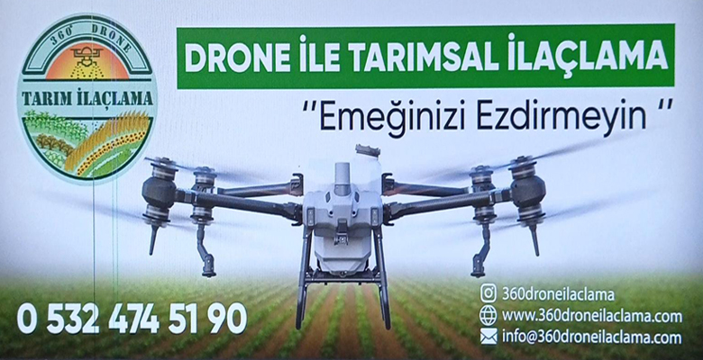 Son zamanlarda yaygınlaşmaya başlayan Drone ile tarımsal ilaçlama yöntemleri üreticilere