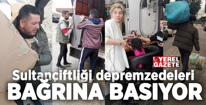Depremzede aileler için canla, başla seferber olan Çekmeköy Sultançiftliği Mahallesi,