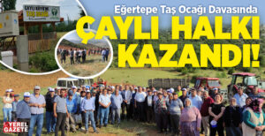 Tokat’ın Turhal ilçesinde belediye tarafından Çaylı Köyü’ne yapılmak istenen Taş