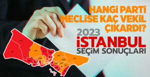 İSTANBUL’U TEMSİL EDEN 98 VEKİLİN PARTİ DAĞILIMLARI..