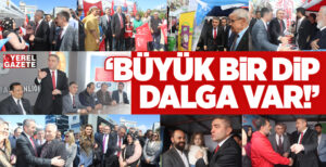Gelecek Partisi İlçe Başkanlığı’nın Ümraniye’deki seçim çalışmalarına katılan CHP İstanbul