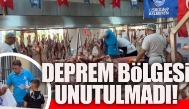 ÜSKÜDAR’DA 10 BİNDEN FAZLA AİLEYE 50 TON KURBAN ETİ..