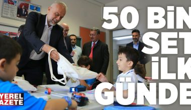 ÇEKMEKÖY BELEDİYESİ’NDEN 50 BİN ÖĞRENCİYE KIRTASİYE SETİ