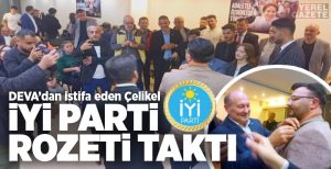 Geçtiğimiz günlerde DEVA Partisi’nden istifa eden bölgemizin tanınmış genç iş