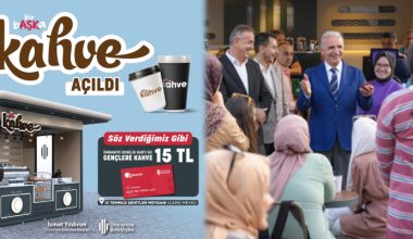 ÜMRANİYE BELEDİYESİ’NDEN ÖĞRENCİLERE KAHVE SADECE 15 TL..