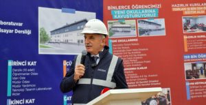 Ümraniye Belediyesi tarafından yaptırılan 32 derslikli ve yaklaşık bin öğrenci