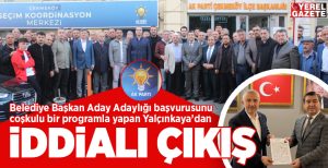 Belediye başkan aday adayı başvurularının sürdüğü AK Parti’de yerel seçim