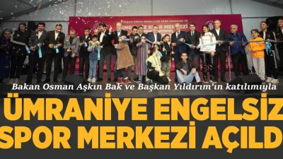 Engelli bireylerin spor ve çeşitli etkinlikler yapabileceği Engelsiz Spor Merkezi’nin