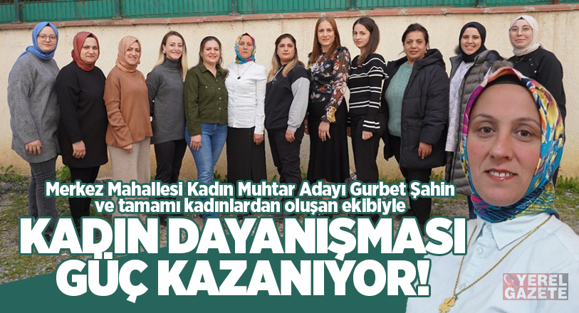 Merkez mahallesi kadın dayanışmasıyla güzelleşecek..