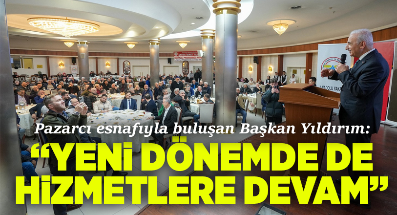 Ümraniye Belediye Başkanı İsmet Yıldırım, Nikâh Sarayı’nda düzenlenen kahvaltıda pazar