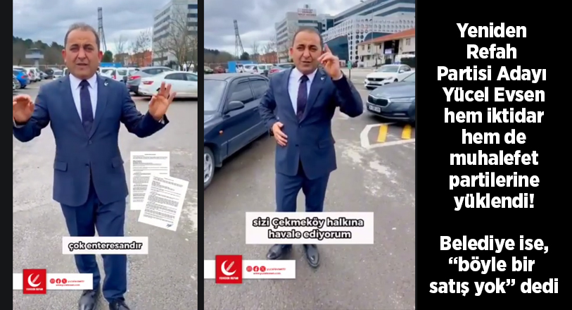 Çekmeköy Devlet Hastanesi’nin hemen yanı başında bulunan ve otopark olarak