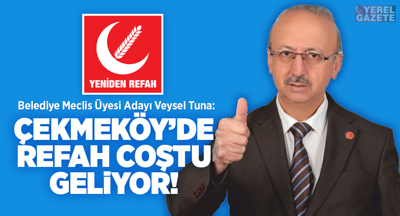 “Çekmeköy’e refah gelecek yüzler gülecek” sloganıyla sahaların tozunu attıran Yeniden