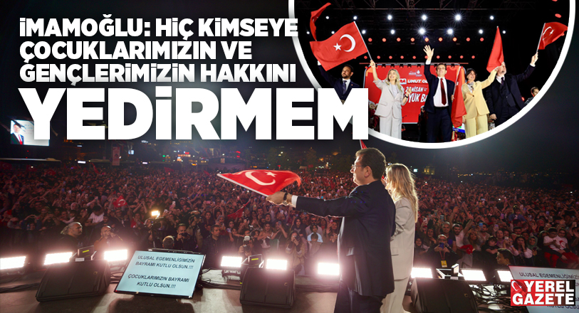 İBB Başkanı Ekrem İmamoğlu, 23 Nisan coşkusunu Üsküdar Meydanı’nda yaşayan