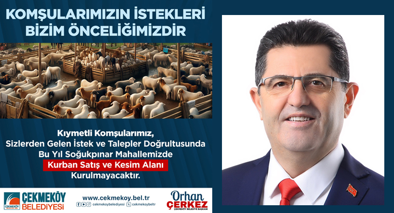 Geçtiğimiz yıllarda Soğukpınar Mahallesi’ne kurulan ve vatandaşlardan tepki alan kurban