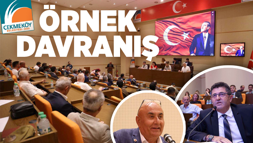 Çekmeköy Belediyesi meclis üyeleri, Temmuz ayı 1. meclis oturumunda örnek