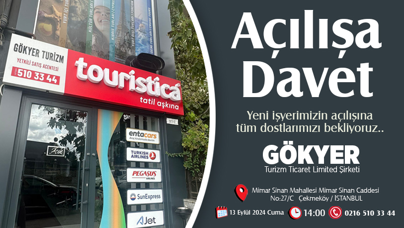 Sektörün önde gelen isimlerinden Gökyer Turizm Tic. Ltd. Şti. yeni