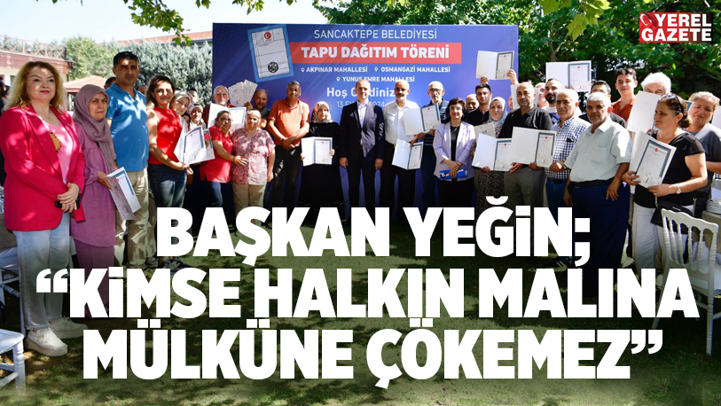 Sancaktepe Belediyesi, ilçede yaşanan tapu sorunlarını çözüme kavuşturmaya devam ediyor.