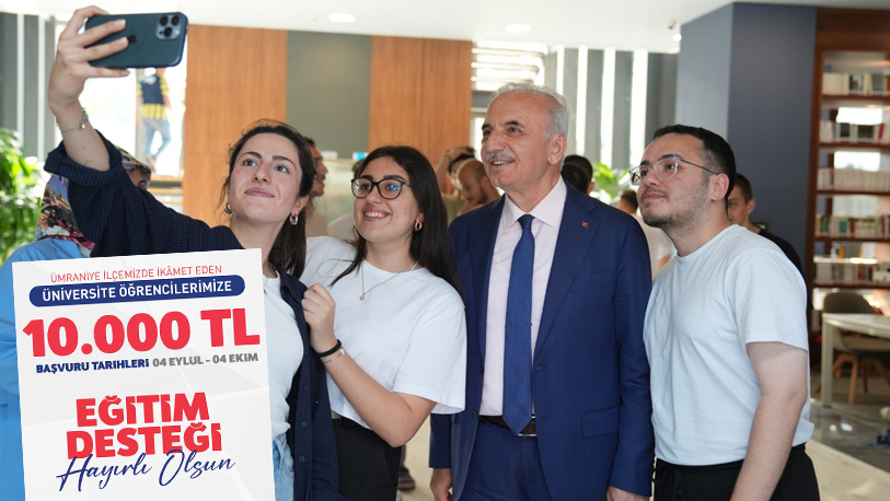 Ümraniye Belediyesi, eğitime destek vermeye devam ediyor. Ümraniye’de ikamet eden