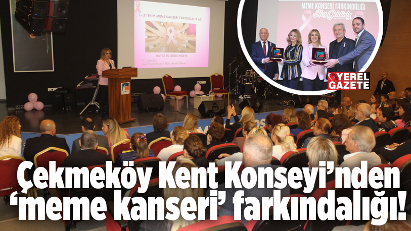 1-31 Ekim meme kanseri farkındalık ayına dikkat çekmek maksadıyla Çekmeköy