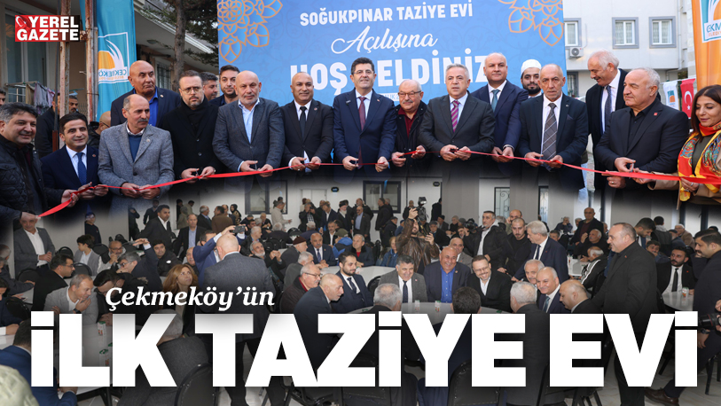 Çekmeköy Belediyesi’nin Soğukpınar Mahallesi’nde çalışmalarını tamamladığı taziye evinin açılışı yoğun