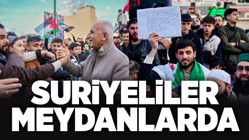 Ümraniye 15 Temmuz Şehitler Meydanı, binlerce Suriyeli’nin coşkulu sevinç gösterilerine