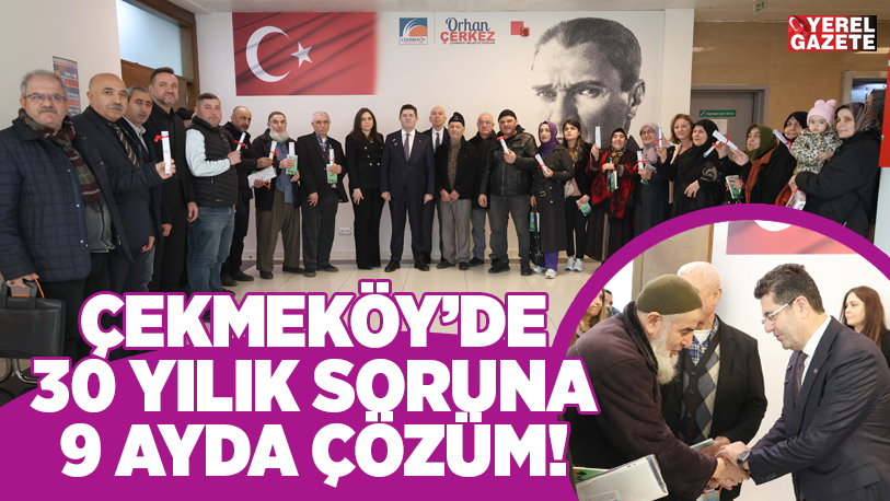 Çekmeköy’ün Mehmet Akif Mahallesi’nde yaşayan vatandaşların yıllardır süre gelen tapu