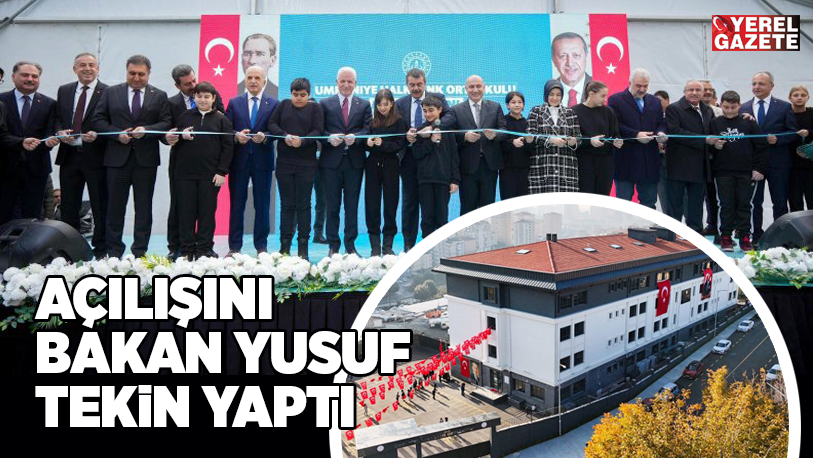 Millî Eğitim Bakanı Yusuf Tekin ve Başkan İsmet Yıldırım, karne