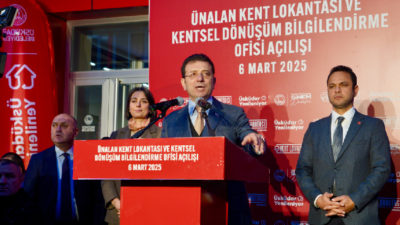 Ünalan Kent Lokantası ve Kentsel Dönüşüm Bilgilendirme Oﬁsi’nin açılışları, TBB