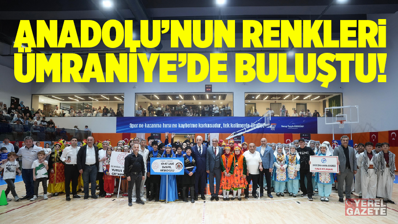 Ümraniye Belediyesi tarafından düzenlenen Halk Oyunları Yarışması’nda 14 okuldan yaklaşık