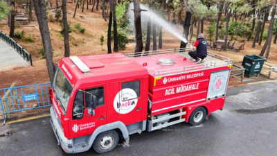 Ümraniye Belediyesi, yaz mevsimiyle birlikte artan sıcaklıklar nedeniyle oluşabilecek orman