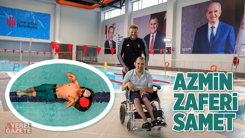 Ümraniye Belediyesi Spor Kulübü’nün başarılı sporcularından Samet Çaputoğlu, azmi ve