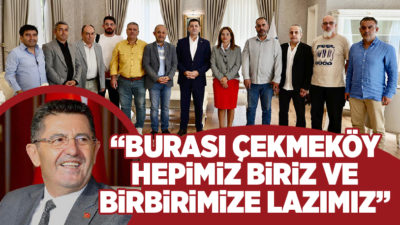 İlçenin yerel basın mensuplarıyla biraraya gelerek görevde oldukları 1.5 yıl