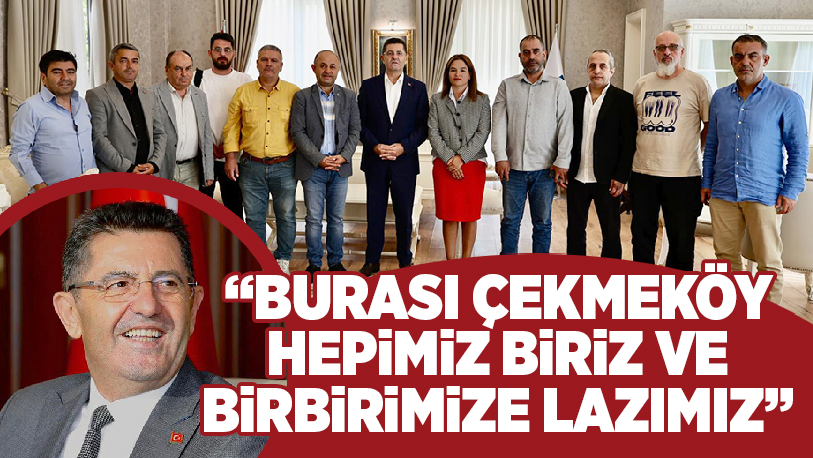 İlçenin yerel basın mensuplarıyla biraraya gelerek görevde oldukları 1.5 yıl