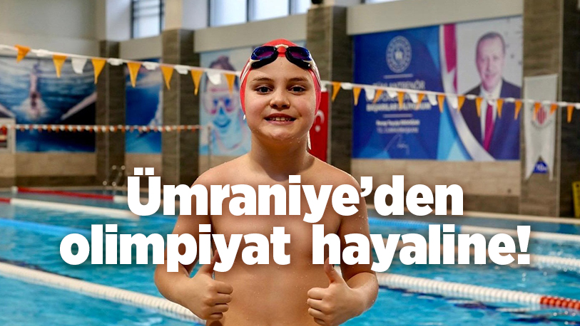 Ümraniye Belediyesi’nin spor yatırımlarıyla yetişen genç yüzücü Emir Deniz Kılıç,