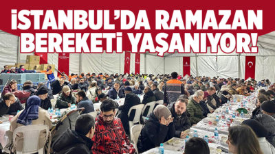 İstanbul Büyükşehir Belediyesi (İBB), Ramazan ayının ilk iftarında kurduğu iftar