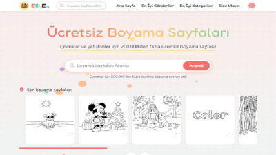 Partide ayrı bir boyama köşesi oluşturmak, etkinliğe özel bir hava