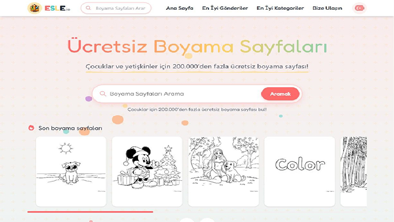 Partide ayrı bir boyama köşesi oluşturmak, etkinliğe özel bir hava