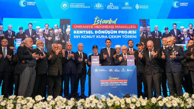 Ümraniye Hekimbaşı Mahallesi Kentsel Dönüşüm Projesi kapsamında yapımı tamamlanan konutların