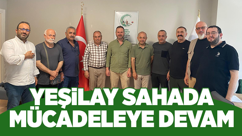 Yerel basın mensuplarıyla biraraya gelerek yaptıkları çalışmaları kamuoyuna aktaran Yeşilay