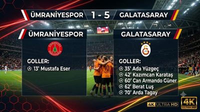 Galatasaray, yeni sezonun ilk hazırlık maçında 1. Lig ekiplerinden Ümraniyespor
