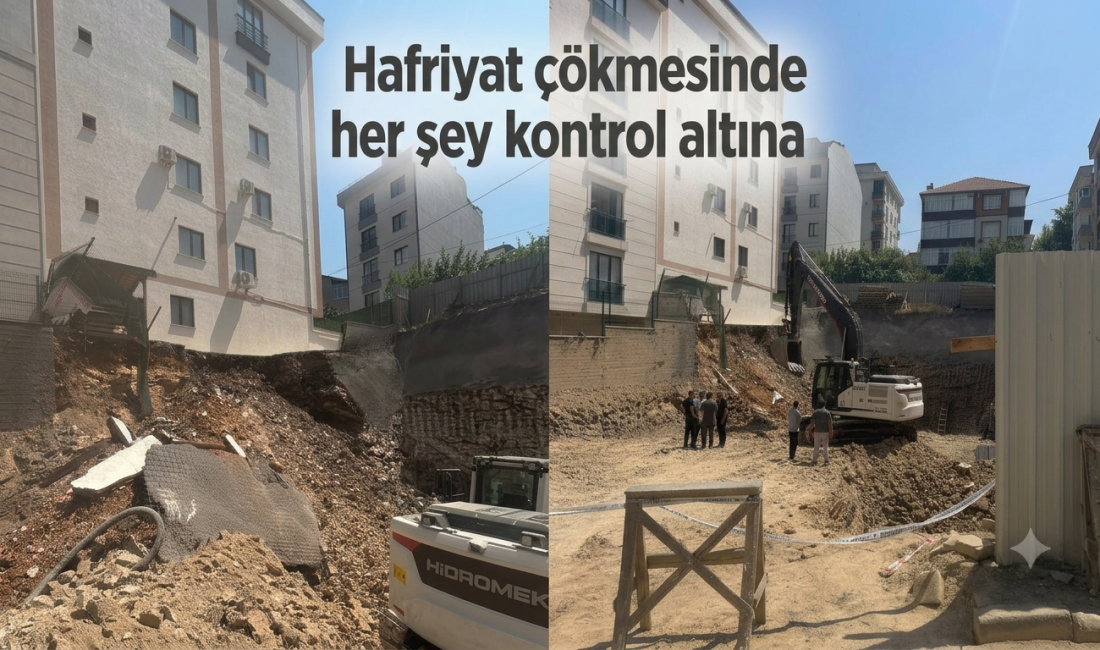 Çekmeköy’de inşaat temel kazısı sırasında çökme meydana geldi. Konuya ilişkin