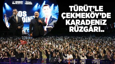 Karadeniz müziğinin sevilen sanatçısı İsmail Türüt, Çekmeköy’de sahne aldı. Binlerce